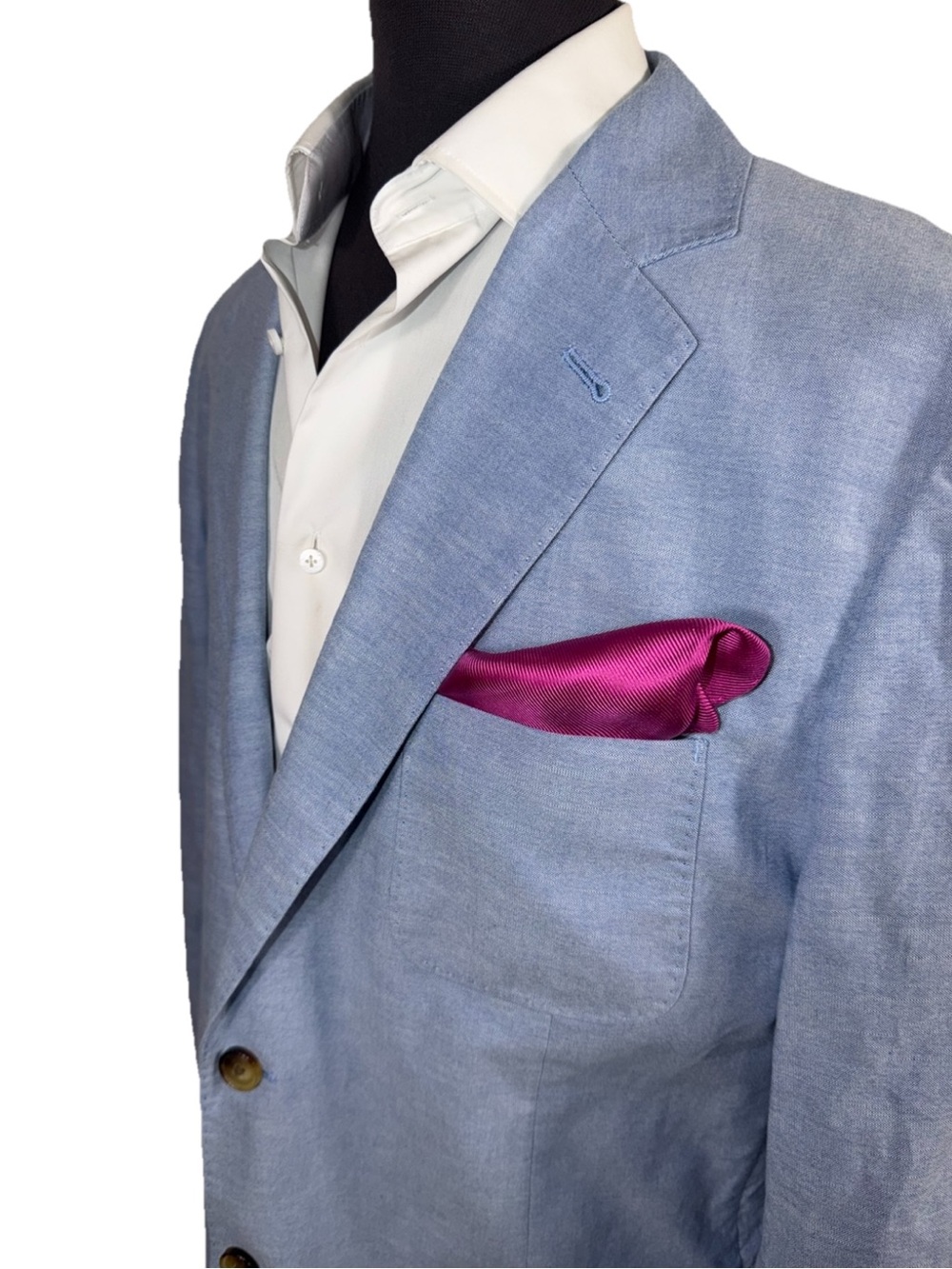 VINEYARD VINES BLUE COTTON UNSTRUCTURED SPORT COAT SZ 44R MINT